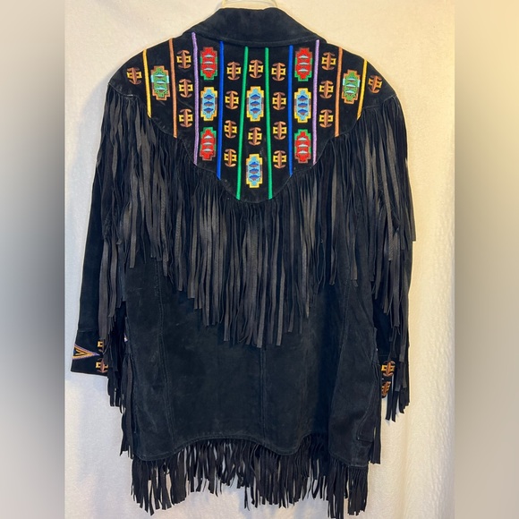 Vintage Lew Magram Beaded Leather Jacket - Picture 6 of 6